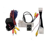 Arrière Caméra pour Dacia pour Duster 2009-2019 Et Écran d'origine Fisheye Trajectoire Dynamique HD Voiture Vue Arrière Caméra De Recul Caméra Recul(4LED,Fixed)