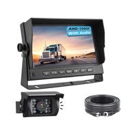 Arrière Caméra Système De Caméra De Recul pour Camion avec Son, Moniteur AHD 7 "avec Haut-Parleur, Caméra Audio De Recul 1080P, Microphone Intégré Caméra Recul(Kit-Sound-10m)