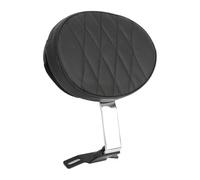 Arrière Coussin Siège Sissy Bar Porte-Bagages Doss Convient pour Harley Fatboy 2007-2017 coussin de siège dossier conducteur réglable moto(Chrome style 2)