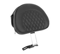 Arrière Coussin Siège Sissy Bar Porte-Bagages Doss Convient pour Harley Fatboy 2007-2017 coussin de siège dossier conducteur réglable moto(Chrome style 6)