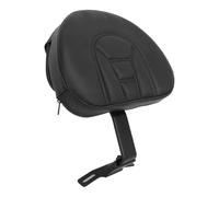 Arrière Coussin Siège Sissy Bar Porte-Bagages Doss Convient pour Harley Fatboy Heritage Softail 2007-2017 noir chromé moto Sissy Bar porte-bagages dossier(Style12)