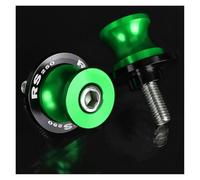 arrière de moto curseurs de support Pour RS250 1996-2023 2024 2025 Moto M6 Accessoires CNC 6MM Bras Oscillant Diabolos Curseurs Vis De Support(6MM Green LOGO)