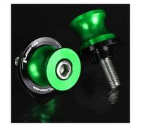 arrière de moto curseurs de support Pour TUONO 2020-2022 6 Mm CNC Moto M6 Accessoires Bras Oscillant Diabolos Curseurs Vis De Béquille(6MM Green LOGO)