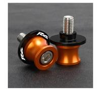 arrière de moto curseurs de support Pour YZFR6 YZF R6 YZF-R6 1999-2018 2025 2024 2023 2022 2021 6MM Accessoires Moto Bras Oscillant Diabolos Curseurs Vis De Béquille(Orange M6 R6)