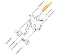 Arrière de poignée (repère n°SS-2230002499) Aspirateur (SS-2230002499 SS2230002499 ROWENTA TEFAL)