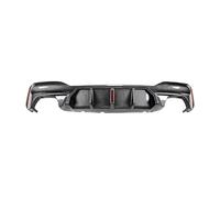 Arrière de Voiture Avec Feu Stop Pare-chocs Arrière Lèvre Inférieur Diffuseur Corps Kit Spoiler Pour BMW G30 G31 530i 525i 540i Sport 17-23 Diffuseur lèvre pare-chocs(Carbon Look 5 LED)