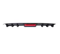 Arrière de Voiture Pour Accord voiture pare-chocs arrière diffuseur lèvre avec queue frein arrêt séparateur Spoiler requin aileron lèvre Kit noir Diffuseur lèvre pare-chocs(Carbon Fiber Look)