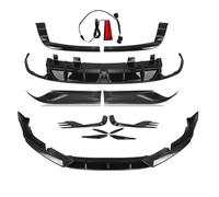 Arrière Diffuseur De Pare-Chocs pour Accord Spoiler Pare-Chocs Avant Diffuseur Arrière Lèvre Cadre Feux Antibrouillard Séparateur Garniture Grille D'aération(Noir)