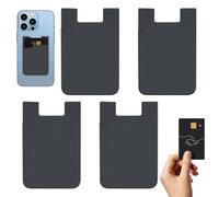 Arrière du support de carte de téléphone : le support de carte de téléphone s'allume, 4 autocollants pour portefeuille de téléphone | Grips de boîte de smartphone