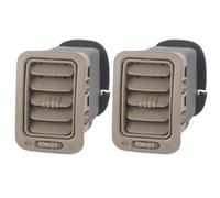 arrière Grille d'aération Compatible Avec Silverado Pour Sierra 1500 2000-2006 15176085 Tableau De Bord Automatique Chauffage AC Évents De Sortie De Remplacement(2pcs Tan)