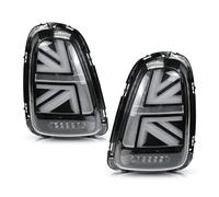 Arriere Lampe Lumiere Indicateur Pour Mini Pour Cooper Feu Arrière Pour R56 Pour R57 Pour R58 Pour R59 Feu Arrière Clignotant Dynamique Accessoires Style Voiture(2PCS Black Clear,2011-2013 Year)