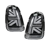 Arriere Lampe Lumiere Indicateur Pour Mini Pour Cooper Pour R56 Pour R57 Pour R58 Pour R59 Pour LCI Pour JCW Frein Inverse Tun Feux Signalisation Paire Feux Arrière(2PCS Black Clear,2007-2010 Year)