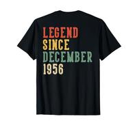 (arrière) Légende du 70 décembre 1956 Femme 70 Ans T-Shirt