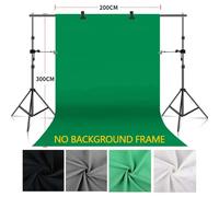 Arrière-plan de photographie en mousseline de coton vert/blanc/noir/gris, écran vert Chromakey, tissu de fond pour accessoires de séance Photo Just Gray cloth
