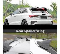 Arrière Séparateur Becquet De Toit Arrière pour A3 S3 Sportback 2020 2021, Aileron Coffre avec Séparateur Déflecteur d'air Et Diffuseur(Noir Brillant)