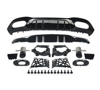Arrière Séparateur Séparateur Becquet Pare-Chocs Arrière Lèvre Diffuseur pour Mercedes pour Benz W177 A35 AMG Style Ligne 2018 + avec Embouts De Tuyau D'échappement