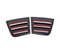 Arrière Spoiler Autocollant Garniture Volet Latéral Fenêtre Arrière Voiture pour Dodge pour Charger 2011-2021, Accessoires en Fibre Carbone ABS Voiture Becquets(Black Red Line)