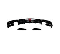 Arrière Spoiler Diffuseur Pare-Chocs Arrière avec Double Échappement Léger, Noir, pour BMW F30 Sport 325i 330i MT 2013-2019 Voiture Becquets(Double Single Out)