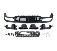 Arrière Spoiler Lèvre De Pare-Chocs Diffuseur Pare-chocs Arrière Carbone Avec Embouts D'échappement Kits D'accessoires Automobiles Noir Brillant Pour Benz Classe E W213 pour AMG E63