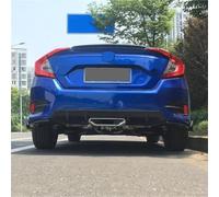 Arrière Spoiler Lèvre De Pare-Chocs Lame Pare-choc Arrière Voiture Pour Civic 10e 2016-2021 Diffuseur Garniture Gorge Modification Becquet Avec Kit Carrosserie Lampe Réglage(2019 Sport black B)