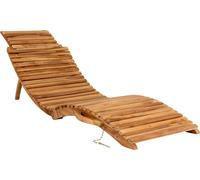 Arrieta Salon de jardin, transat, teinte naturelle.