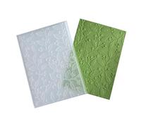 arriettycraft Dossiers de gaufrage en plastique 3D en forme de branche de baies pour fabrication de cartes ou journal, feuilles de houx pour loisirs créatifs