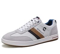 ARRIGO BELLO Chaussure Homme Baskets Sneakers Casual Sport Running Espadrilles Athlétique Courtes Fitness Tennis 41-46 (42,T Gris Blanc)