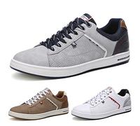ARRIGO BELLO Chaussure Homme Baskets Sneakers Casual Sport Running Espadrilles Athlétique Courtes Fitness Tennis 41-46 (46,A Gris)