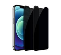Arrivly Verre Trempé Pour iPhone 12/12 Pro Anti Espion Protecteur d'Écran Verre de Confidentialité en Verre Trempé Anti-Espion Vitre protection Écran iPhone 12/12 Pro, Lot de 2