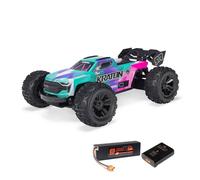 ARRMA 1/16 Mini KRATON 3S DSC 4X4 RTR - Monster Truck Brushless avec batterie Smart LiPo et chargeur USB-C - Camion de vitesse 80+ km/h - Turquoise/Rose