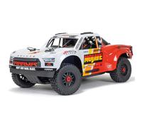 ARRMA ARA4404T1 Mojave RC 4X4 4S BLX Camion désert échelle 1/8ème RTR, Blanc/Rouge
