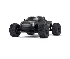 Arrma BIG Rock 6S, Voiture télécommandée, Voiture RC 1/7, Monster Truck 4x4, Moteur sans balais de Plus de 100 km/h, Accessoires Inclus, Gris, ARA7612T1
