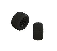 ARRMA dBoots 'Fortress' Tire Set Glued Black 2 Pairs ARA550112 Tire