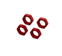 ARRMA Écrou de Roue en Aluminium 24 mm, Rouge (4)
