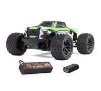 ARRMA Granite GROM Voiture télécommandée, RC Auto 1/18, Moteur Brushless supérieur à 30 km/h, avec batterie et accessoires, vert, ARA2102T3