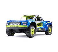 Arrma Mojave GROM, Voiture télécommandée, Voiture RC 1/18, Moteur sans balais de Plus de 30 km/h, avec Batterie et Accessoires, Bleu-Blanc, ARA2104T2