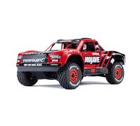 Arrma Mojave GROM, Voiture télécommandée, Voiture RC 1/18, Moteur sans balais de Plus de 30 km/h, avec Batterie et Accessoires, Rouge-Noir, ARA2104T1