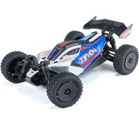 Arrma RC Buggy Typhon Grom Mega 380 4X4 RTR 1:18 avec batterie, chargeur bleu