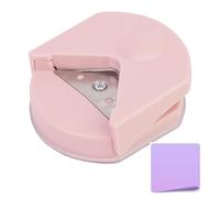 Arrondisseur d’angles - perforatrice d’angles 6 × 5,5 cm | Arrondisseur d’Anglës photo portable et coupe-cercle, PVC acier inoxydable, 1 pièce vert Morandi/noir/rose pour scrapbooking, bricolage, Cŕéa