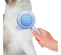 Arroopu Brosse à poils de chat pour l'intérieur, peigne de toilettage avec bouton de déverrouillage - Brosse de nettoyage pour chat, pour chiens, chiots, chatons, maison, salon, salle de bain, douche