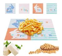 Arroopu Bunny imprimer des serviettes, serviette de lapin | de lapin mignon décoratif 20 feuilles/pack,Rassemblement des décorations de table de Pâques fournit des accessoires pour Buffet Bakery