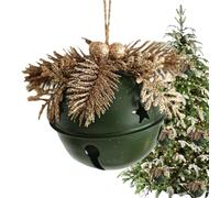 Arroopu Cloches De Noël | Cloches De Noël en Métal pour Décoration | Pendants De Mariage avec Clochette Et Cône De Pin - pour La Maison De Campagne, L'Intérieur, L'Extérieur, l'arbre, Le Mariage