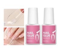 Arroopu Colle à Ongles Résistante,Adhésif Longue Durée Pour Ongles - 2 Pièces Fournitures Manucure Séchage Rapide Pour Salon Maison Stylistes Créatifs Amateurs Beauté Professionnels Occupés