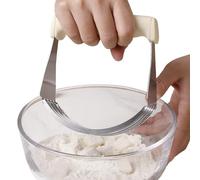 Arroopu Coupe-Pâte En Acier Inoxydable | Outil de Coupe en Acier Inoxydable Anti-Dérapant - Masseur À Pâte De Cuisine,Pour Biscuits Gâteaux Fruits Viandes Noix Cuisine Maison Chef