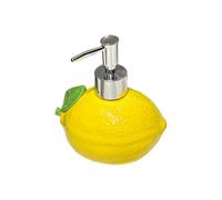 Arroopu Flacon de Savon pour Les Mains | Conteneur de Liquide en Céramique en Forme de Citron - Distributeur De Savon pour Les Mains Rechargeable - pour Amis Famille Salle De Bain Cuisine Maison