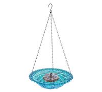 Arroopu Fontaine Solaire pour Le Bain d'oiseaux | avec Une Pompe à Eau,Bassine pour Oiseaux en extérieur,pour Jardin terrasse Cour Balcon aménagement paysager arrière-Cour