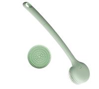 Arroopu Gommage Électrique pour le Dos,Exfoliant pour Peau Rotatif à 2 Vitesses | Brosse Corporelle Rechargeable avec Manche Long | pour les Femmes Bain Massage Pieds Visage Lavage Tête Ventre Mains