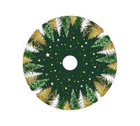 Arroopu Housse De Socle pour Sapin De Noël, Collier de Base en Peluche pour Arbres Artificiels, Décoration Rustique Style Ferme pour Intérieur Extérieur Business Hôtel Restaurant