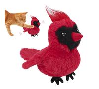 Arroopu Jouet Oiseau pour Chat | Jeu Interactif Oiseau à Battement d'ailes - Électrique Peluche Réaliste pour Souris Intérieur Chiot Chien Lapin - Stimulation Mentale pour Race Moyenne Grande en