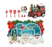 Arroopu Jouet Train pour | Jeu de Circuit de Voiture et Modèle de Locomotive - Jouets De Puzzle Et De Piste De Course avec Ensemble De Voitures,pour Âgés De 3 À 6 Ans Garçons Tout-Petits Amis Jouet